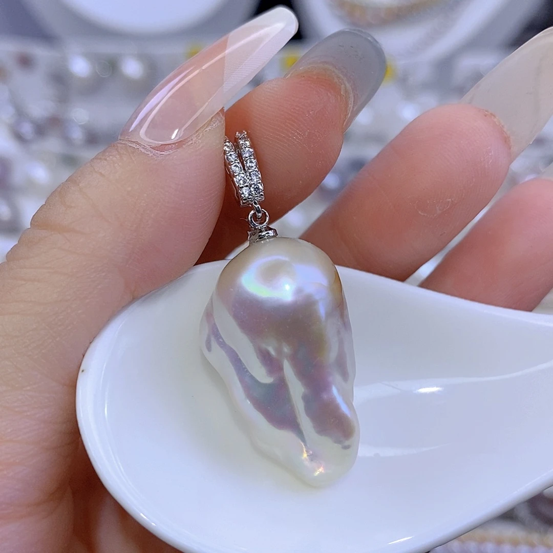 颈饰合金淡水珍珠