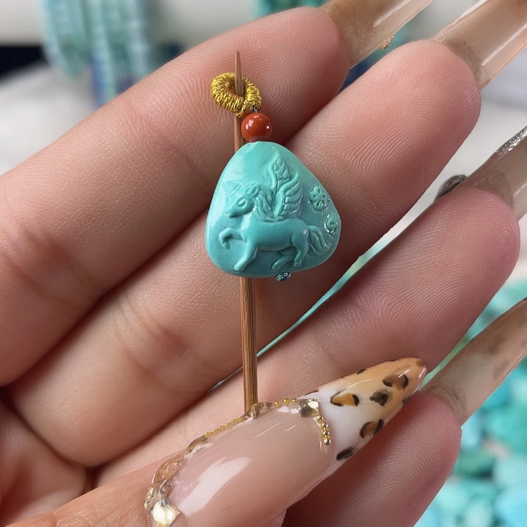 绿松石未镶嵌吊坠(不含链)