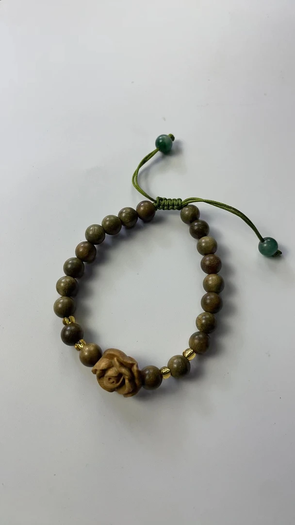 F-783绿檀文玩手串（不带礼盒）