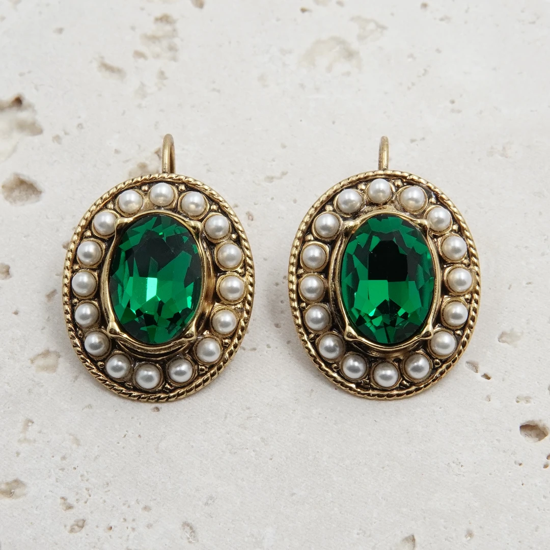 铜合金耳饰  翡冷萃 手作 耳饰 S182