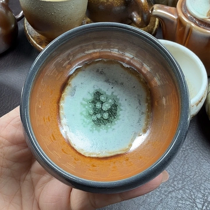 手工手作柴烧主人杯