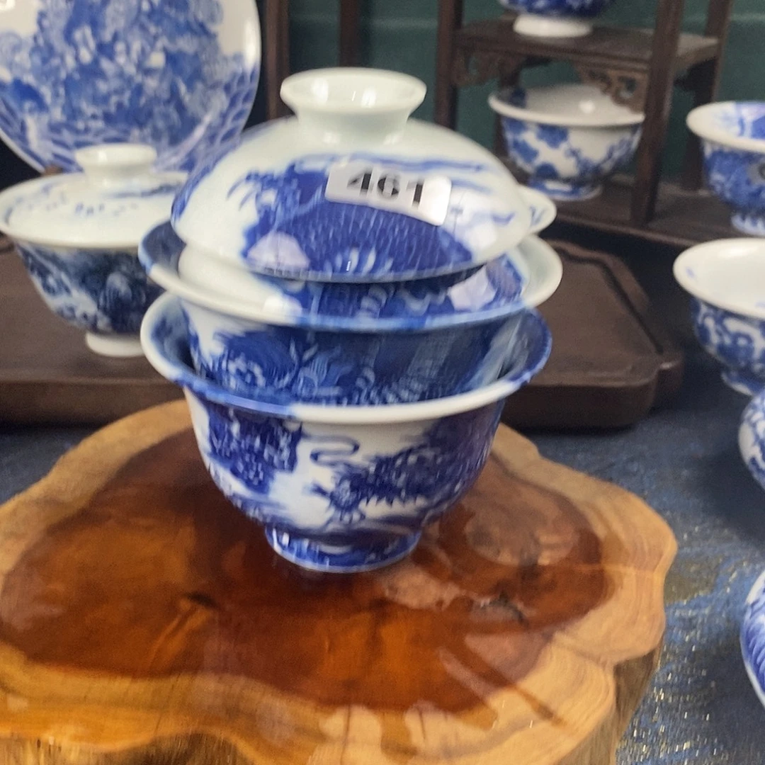 w***5瓷片景德镇手绘青花茶器