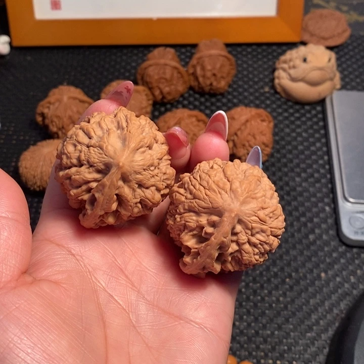 文玩核桃把件薪*逸45一帆风顺