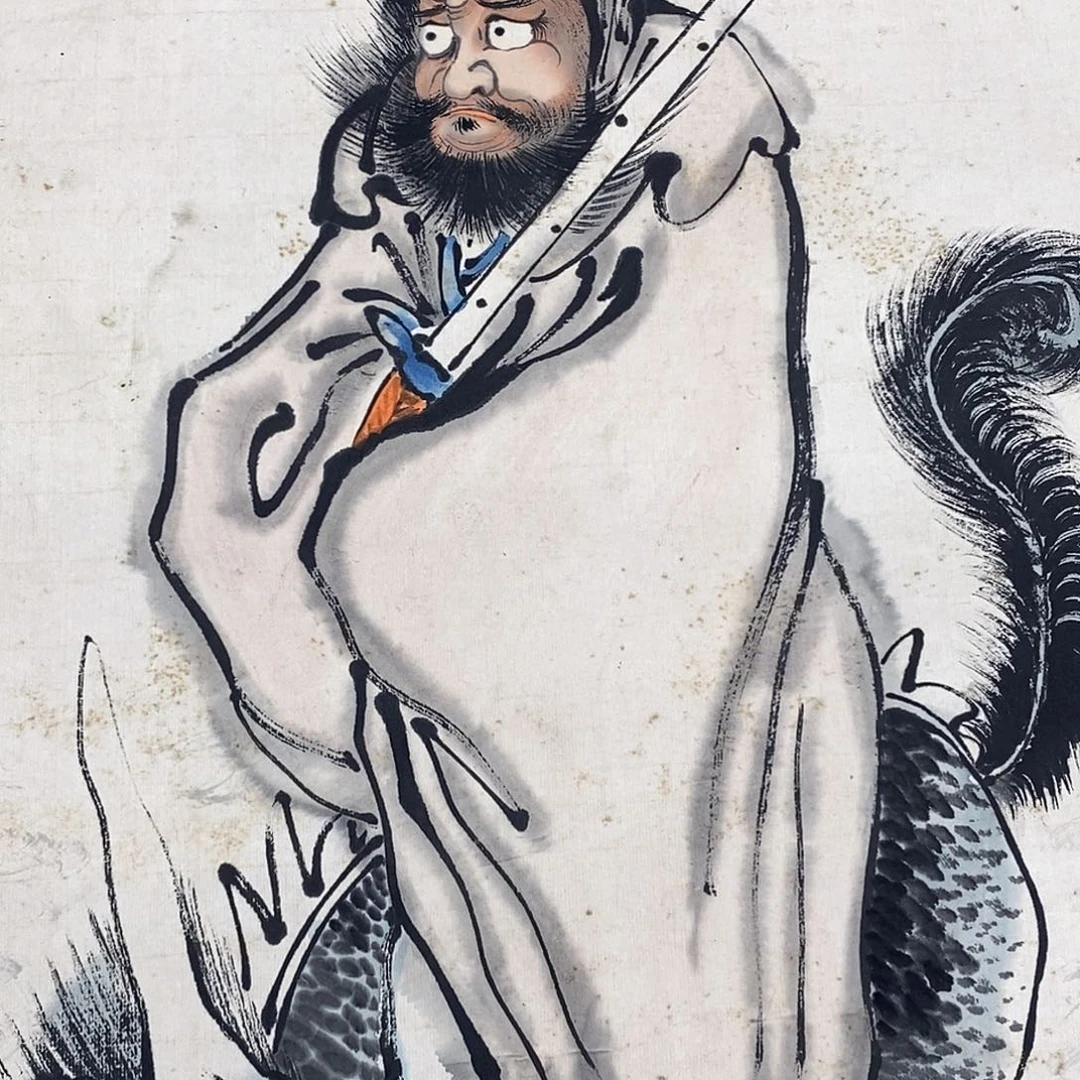 远***者横款装饰画人物画