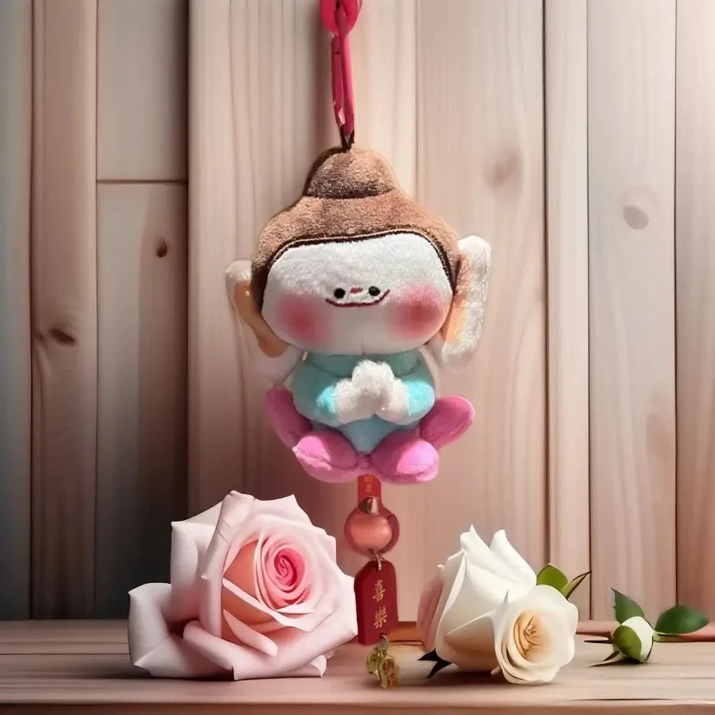 【现货现发】云岗石窟毛绒玩具车载挂件文创佛小伴莲花挂件玩偶WH