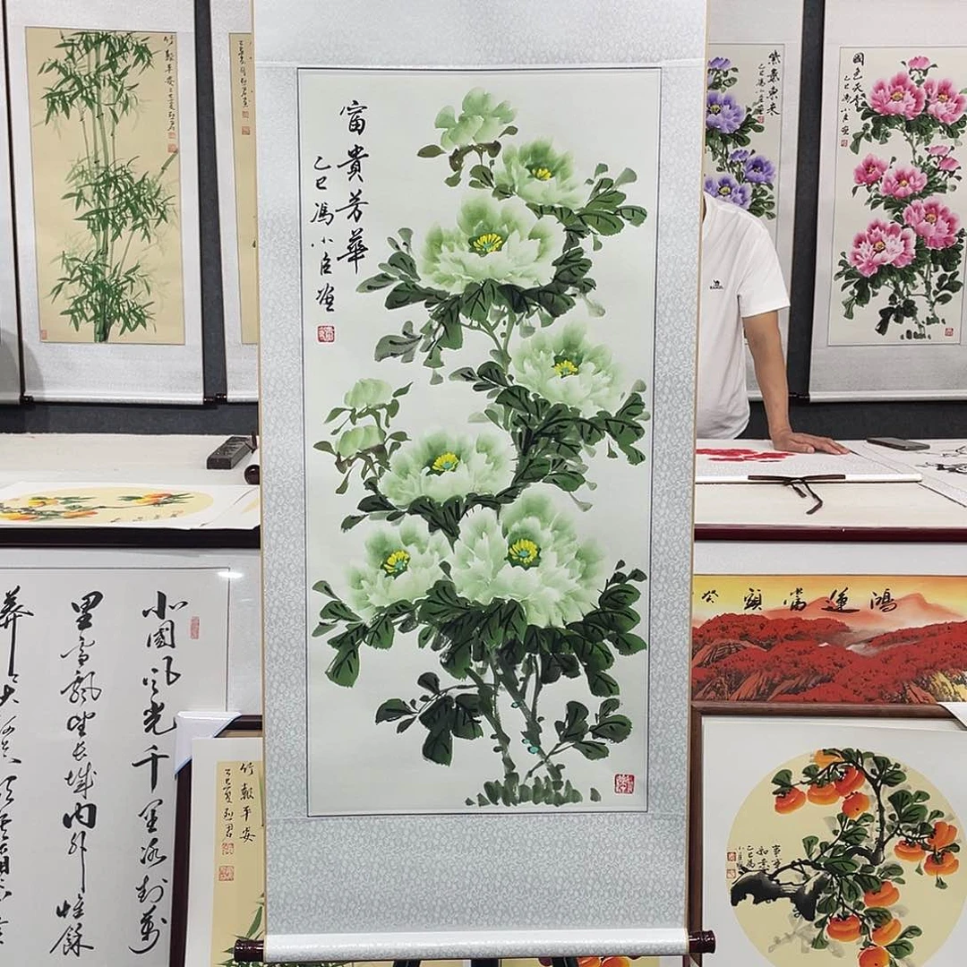 国画手绘手写作品