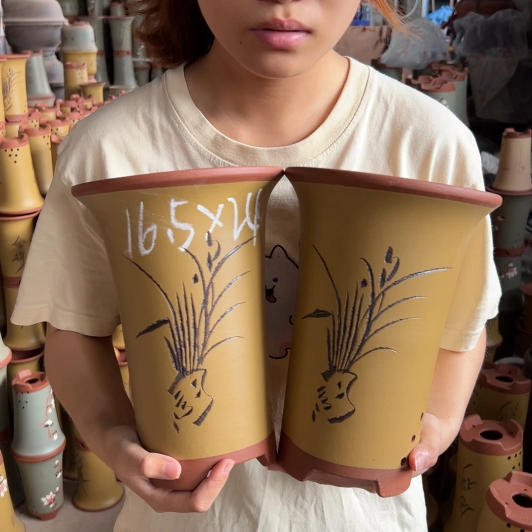 宜兴川阁紫砂花盆
