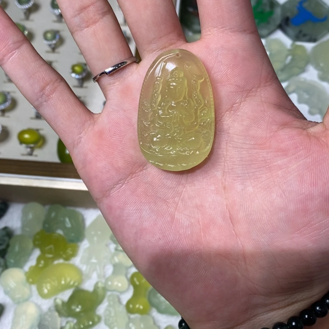 岫玉未镶嵌吊坠(不含链)