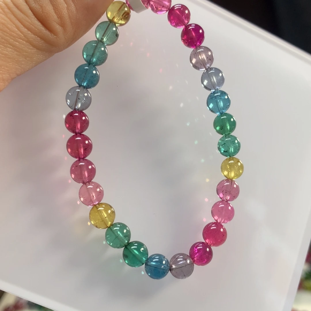 手链碧玺未镶嵌6.6左右