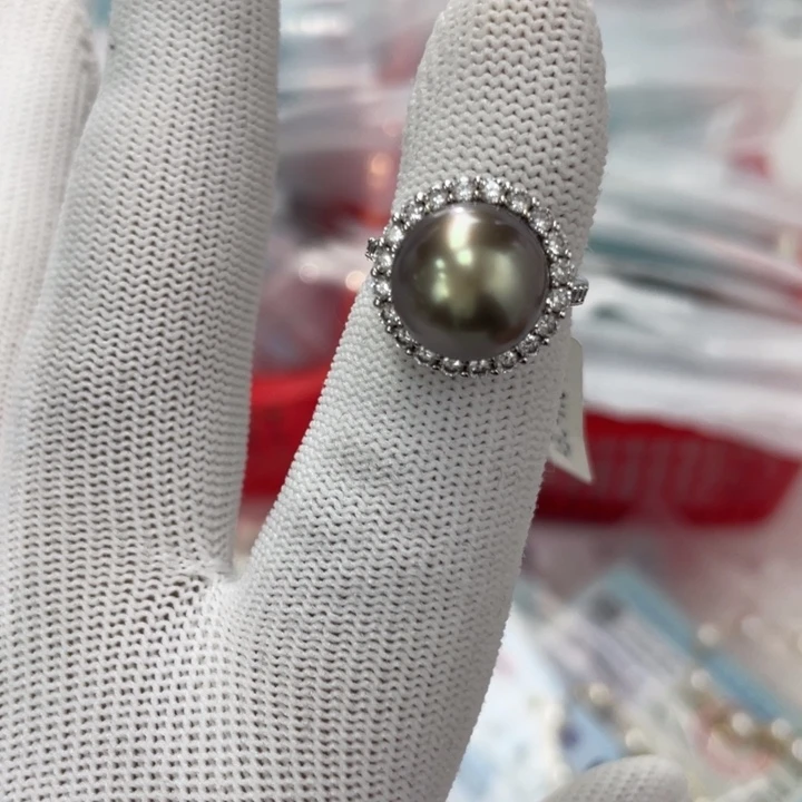 海水珍珠银S925镶嵌手绳