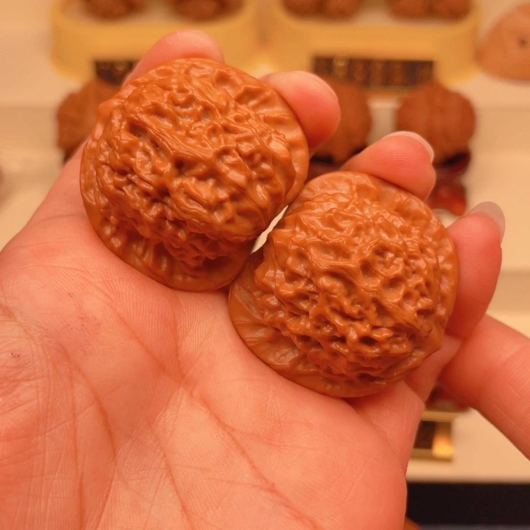 德***暖把件文玩核桃瓷娃娃38