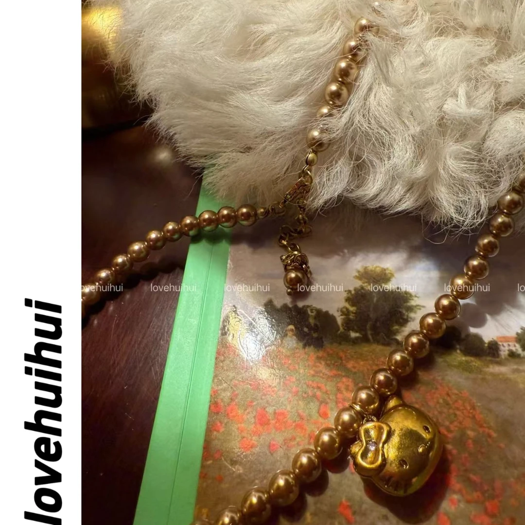 铜合金项链 lovehuihui《复古kt》韩国做旧kt项链