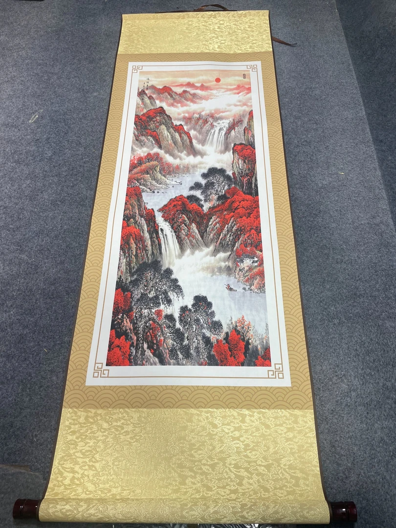 《二红 . 鸿运当头》 宽45高140 国画9.20
