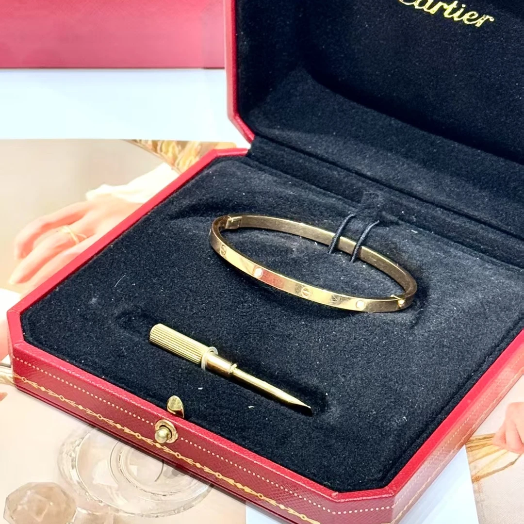 99新 Cartier/卡地亚 贝贝/卡地亚18k金手镯