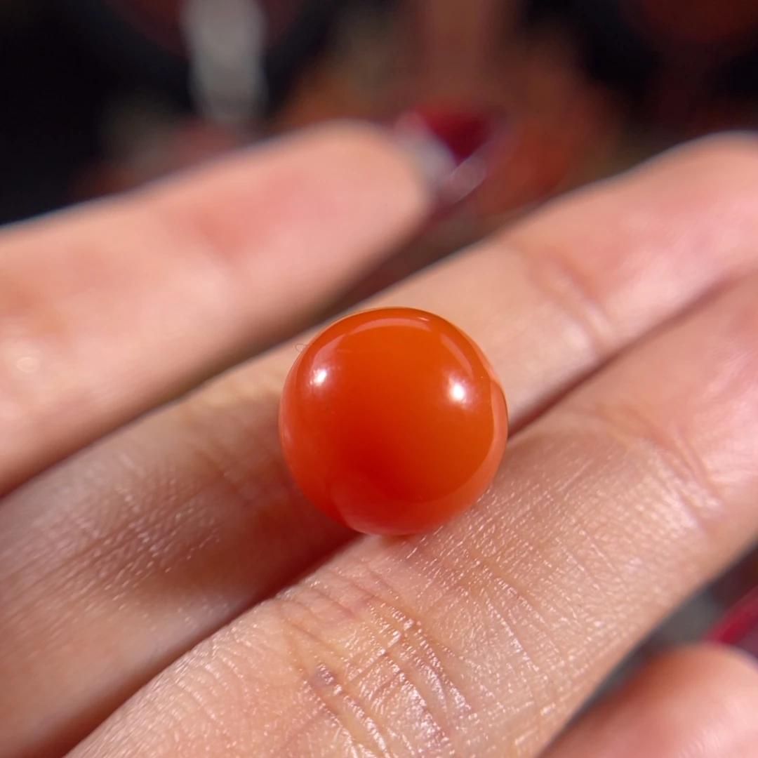南红玛瑙未镶嵌圆珠11.9mm