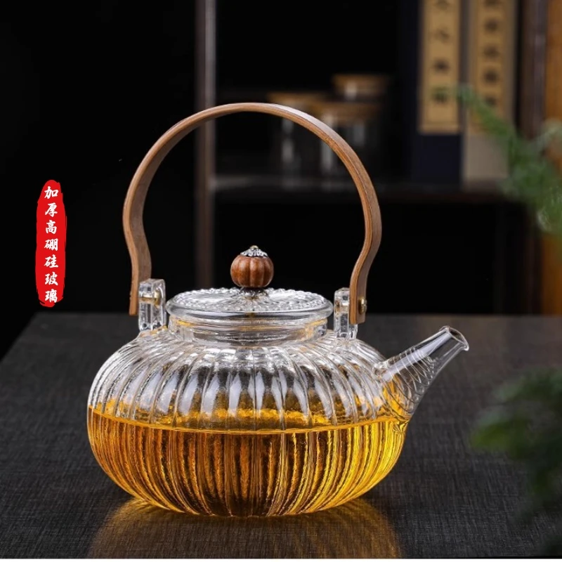 【加厚】耐高温茶壶烧水壶煮茶壶围炉煮茶壶围炉煮茶器具全套提梁壶