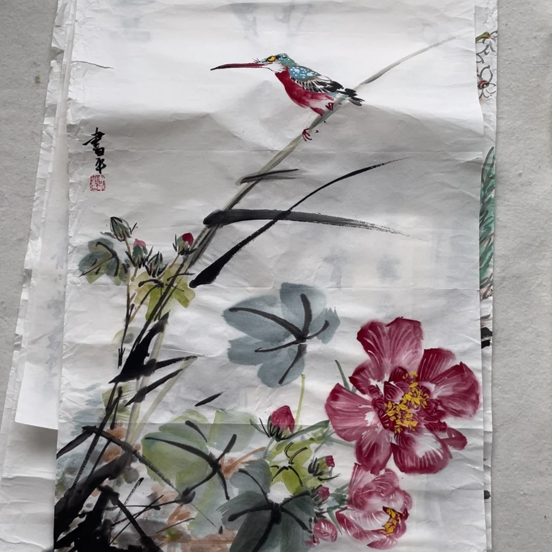 国画闫书平老师绘画