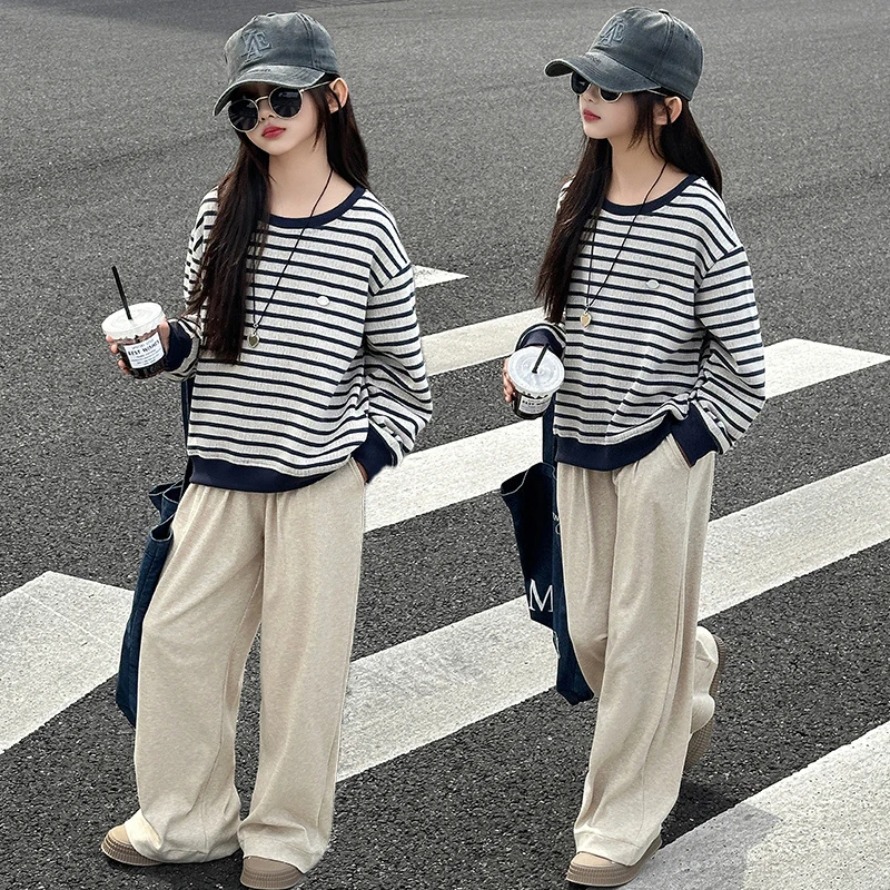 2025炸街女童春装新款洋气时髦衣服女孩中大童春季超好看韩系套装