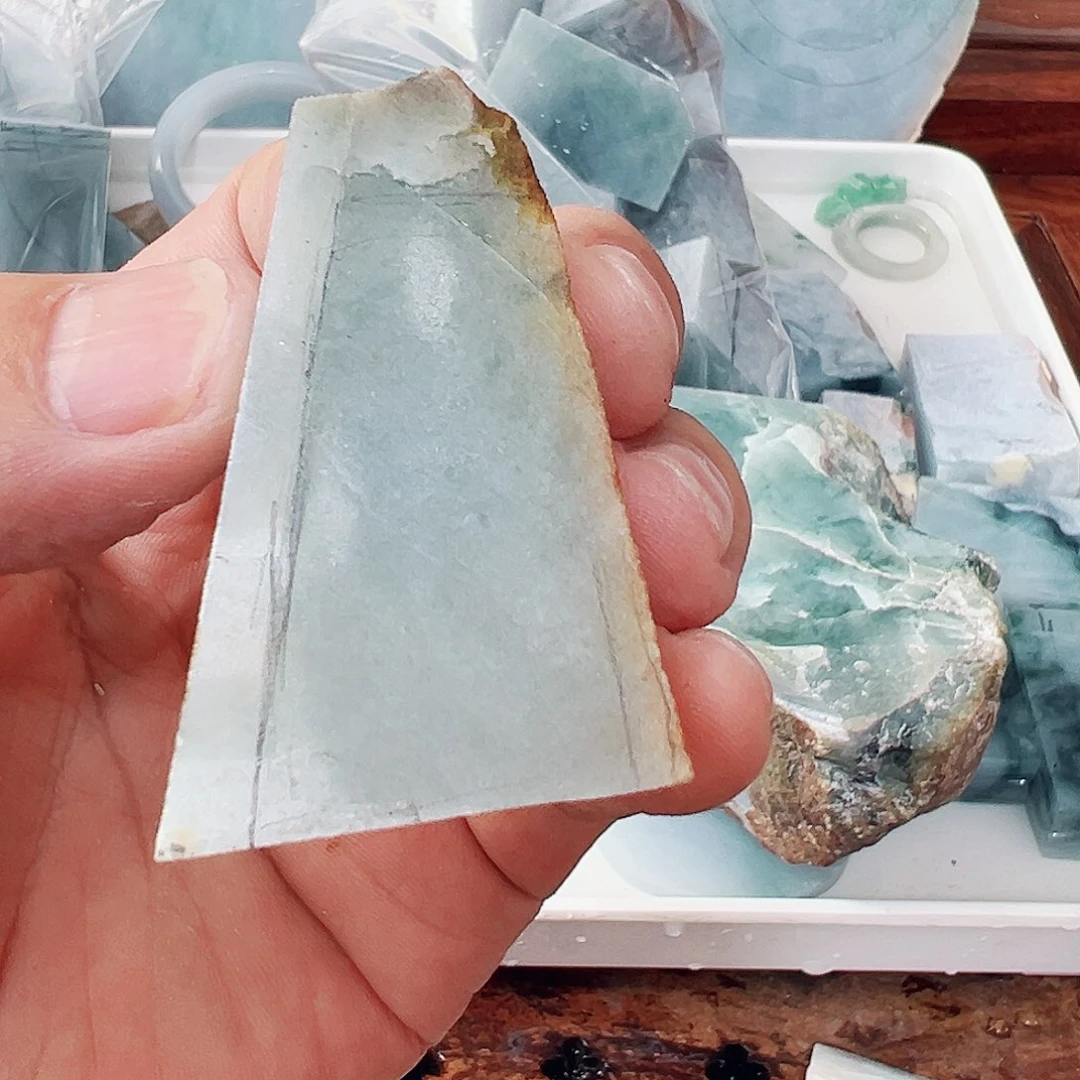 翡翠散珠缅甸翡翠玉石片料