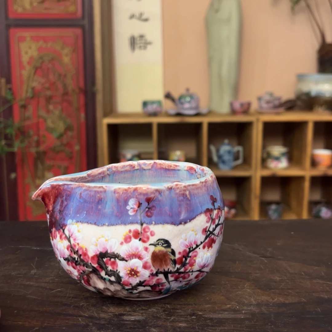 香***噗柴烧手工手绘陶瓷