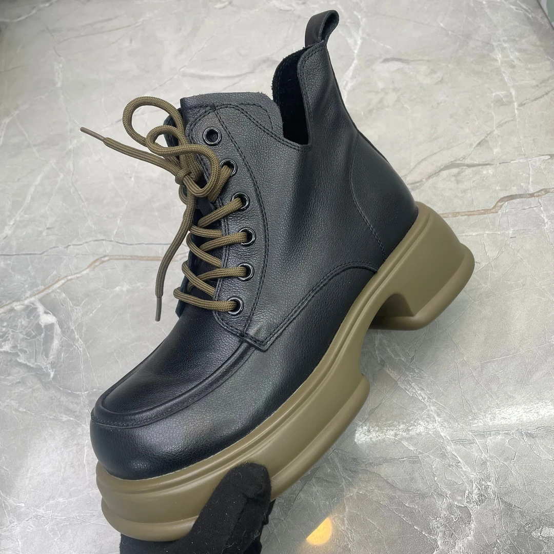 b（孤品）35/38 码 粗跟女靴(牛皮)80377