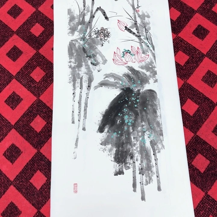 国画纯手绘国画34/100花鸟