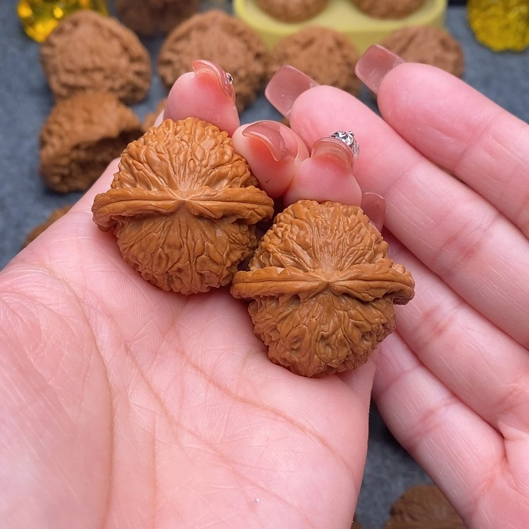 文玩核桃把件精品白狮子35+全品