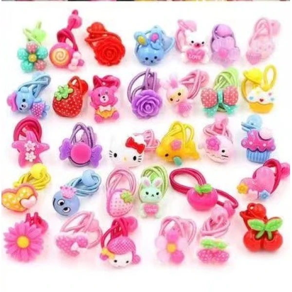 儿童可爱发绳(款式不挑)(一组3包)(24个)Z1076