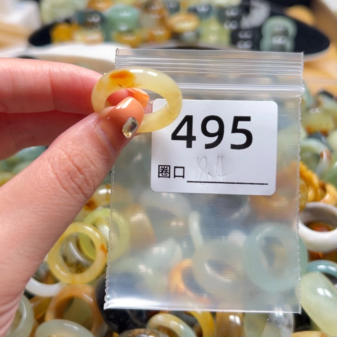 熹***～蛇纹石玉未镶嵌戒指