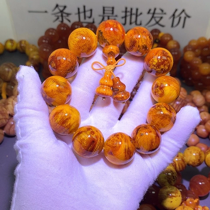 风***淡松木（琥珀木）手串/手链2.0 留疤