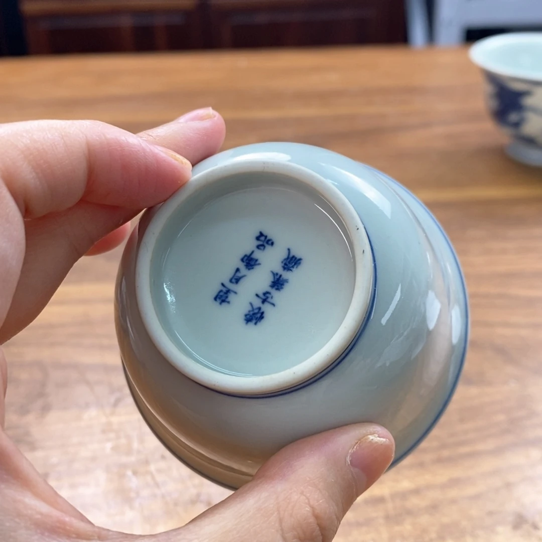 手工手绘柴窑单杯