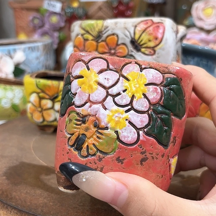 红陶粗陶多肉花盆