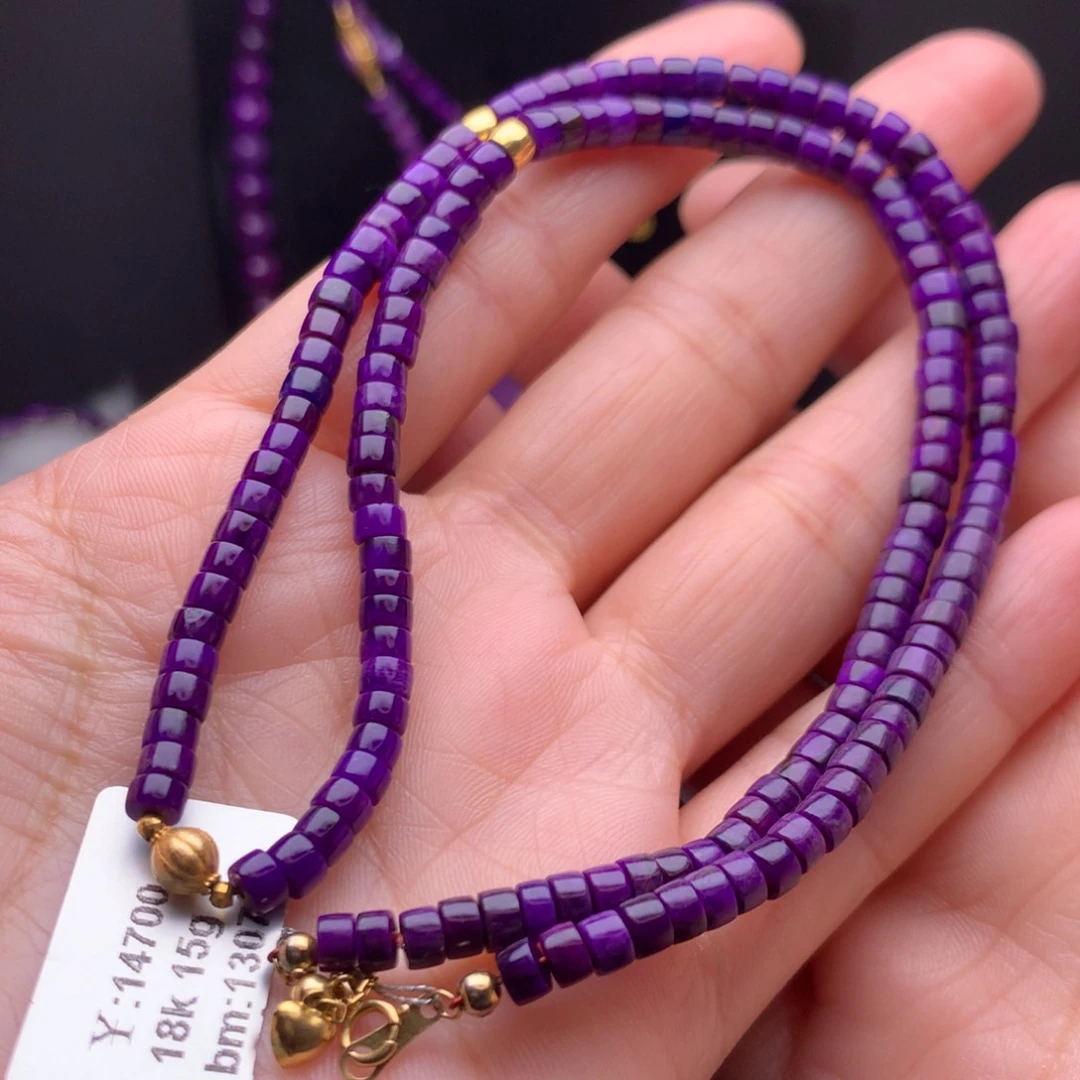 苏纪石（舒俱来）18K金镶嵌项链