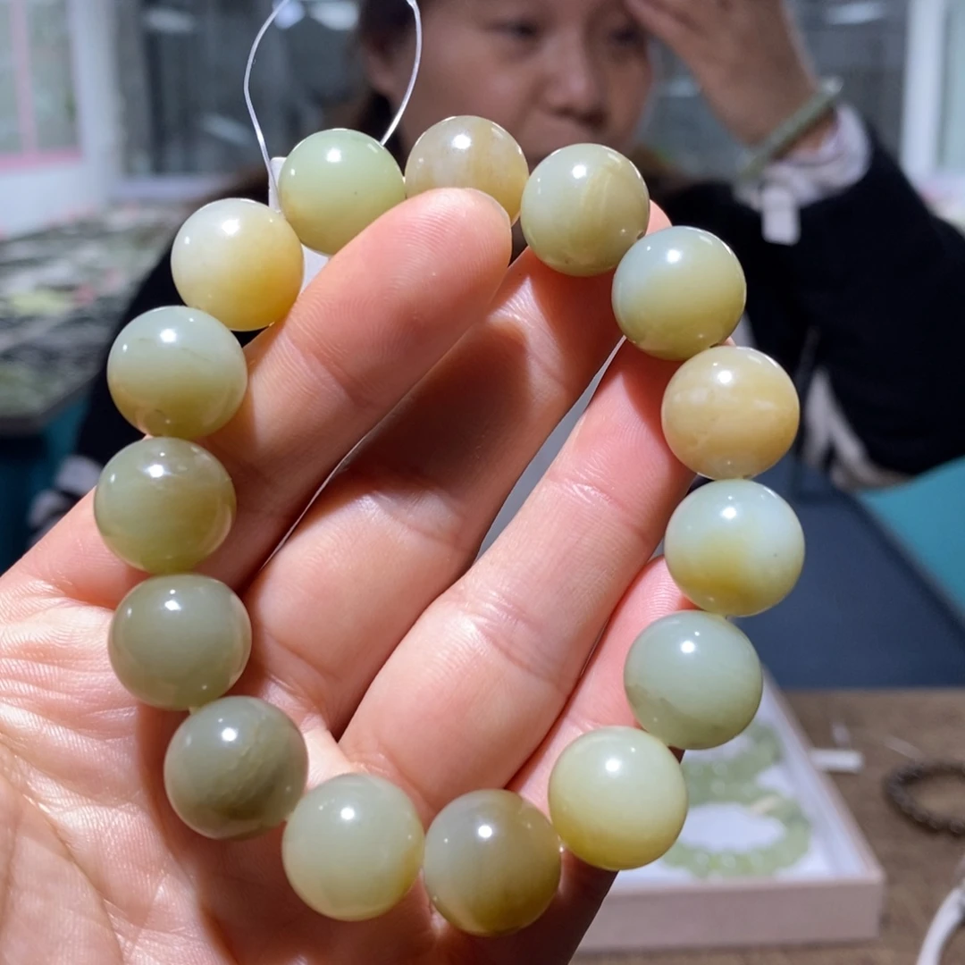 和田玉未镶嵌手链14