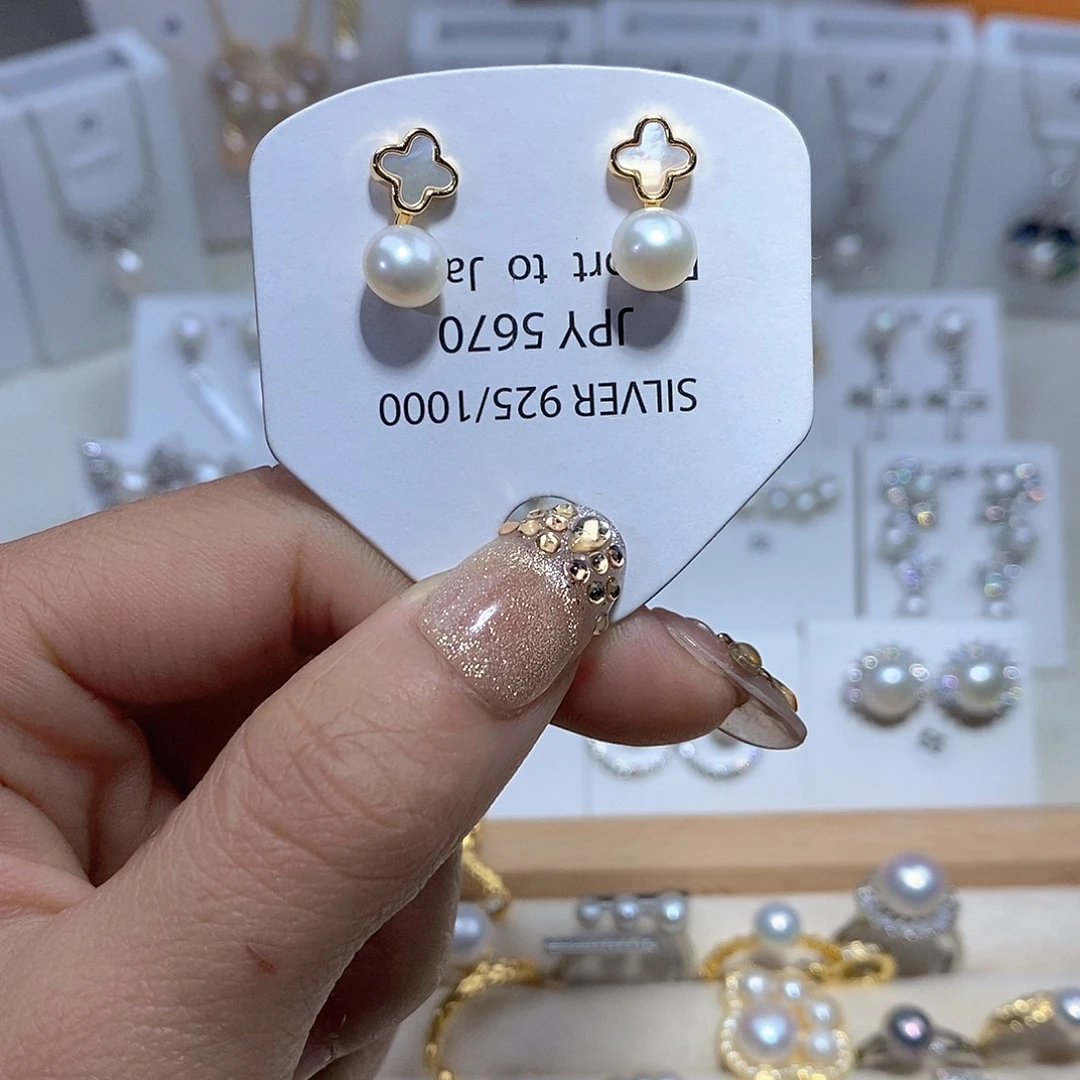 未镶嵌耳饰淡水珍珠