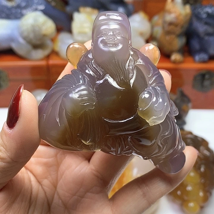 玛瑙/玉髓手把未镶嵌收***者