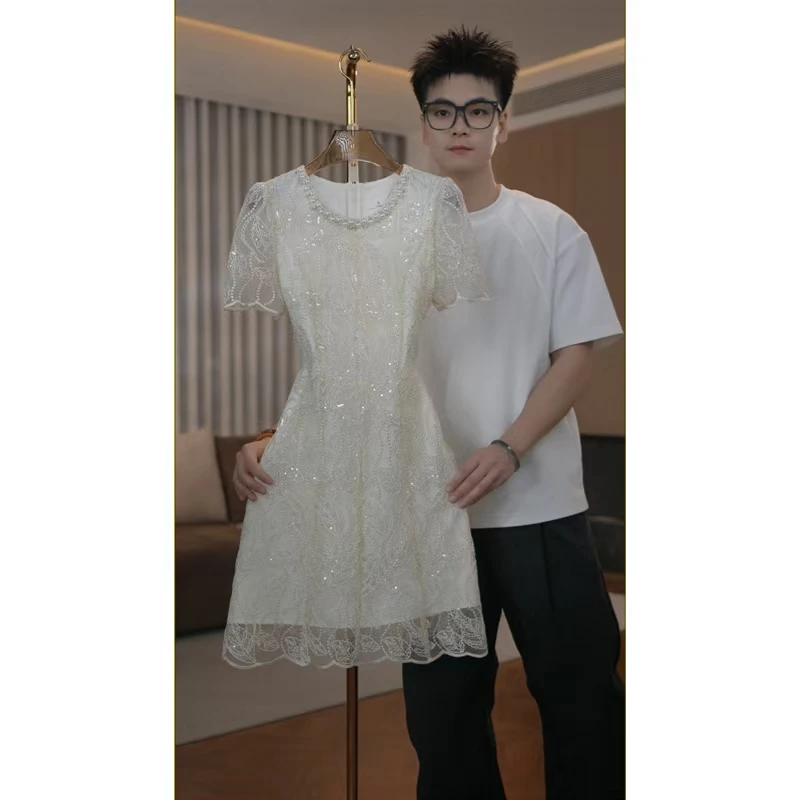 【新品上新】2154夏季新款气质短袖显瘦连衣裙