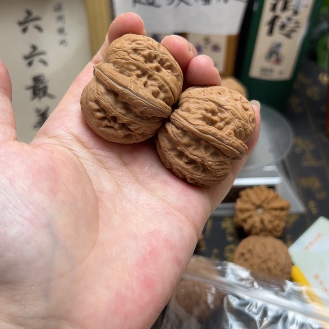 月***半文玩核桃把件40➕平谷元宝