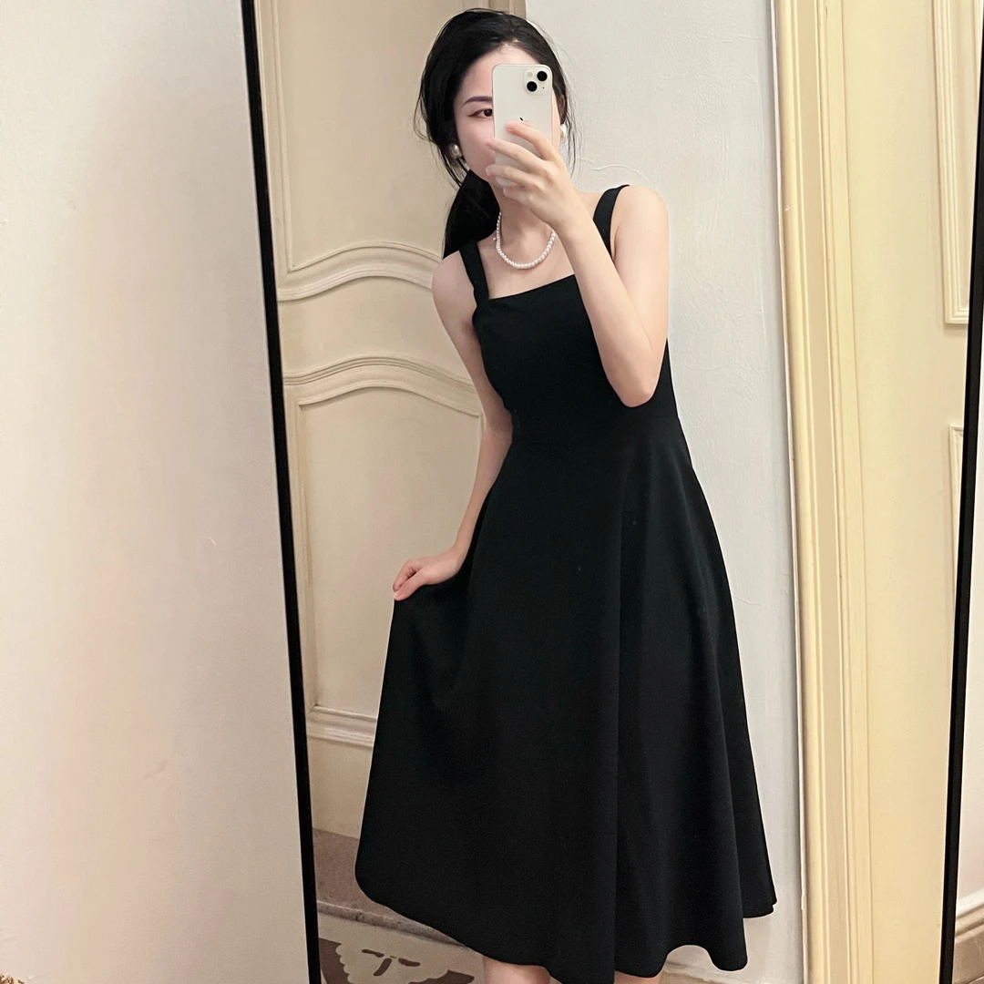 小黑裙 吊带B款  小个子专版