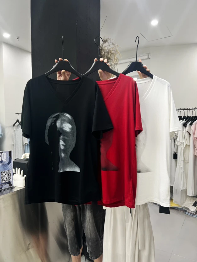 卡麦酱-YSQ 红色人头短袖 8095