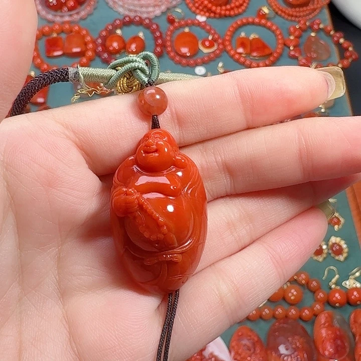 南红玛瑙未镶嵌吊坠