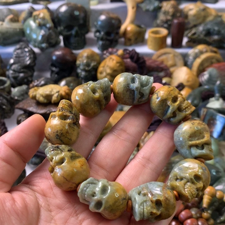 未镶嵌岫岩河磨玉（透闪石质玉）笔搁