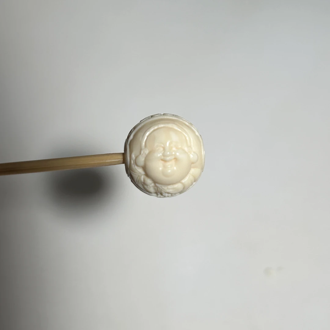 猛犸牙雕一团和气配饰单个随机发11mm假一罚四X3377
