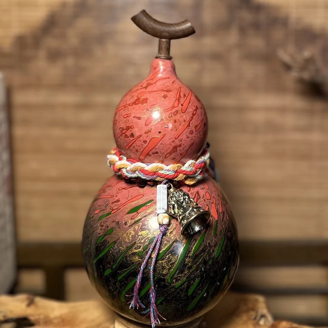 【琉璃01】正宗大漆酒葫芦仿古珍藏温婉福禄摆件手工