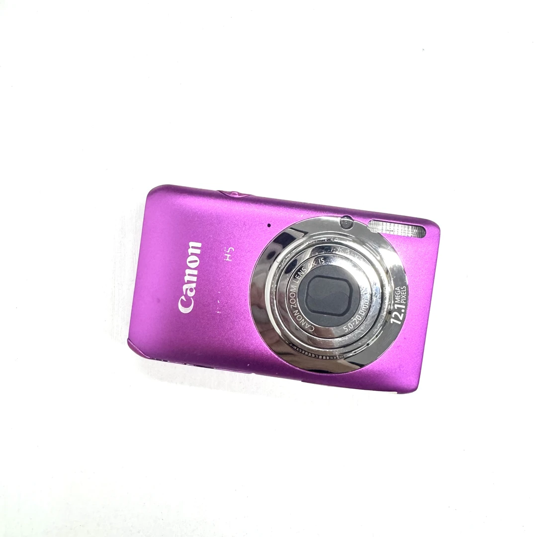 9新 Canon/佳能 IXUS115玫粉色 屏微黄 冷白皮有实况 不支持试用