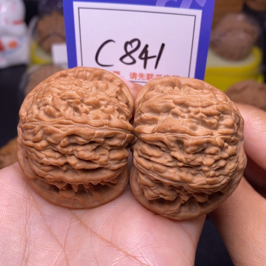 把件桃核46全品白狮子c841