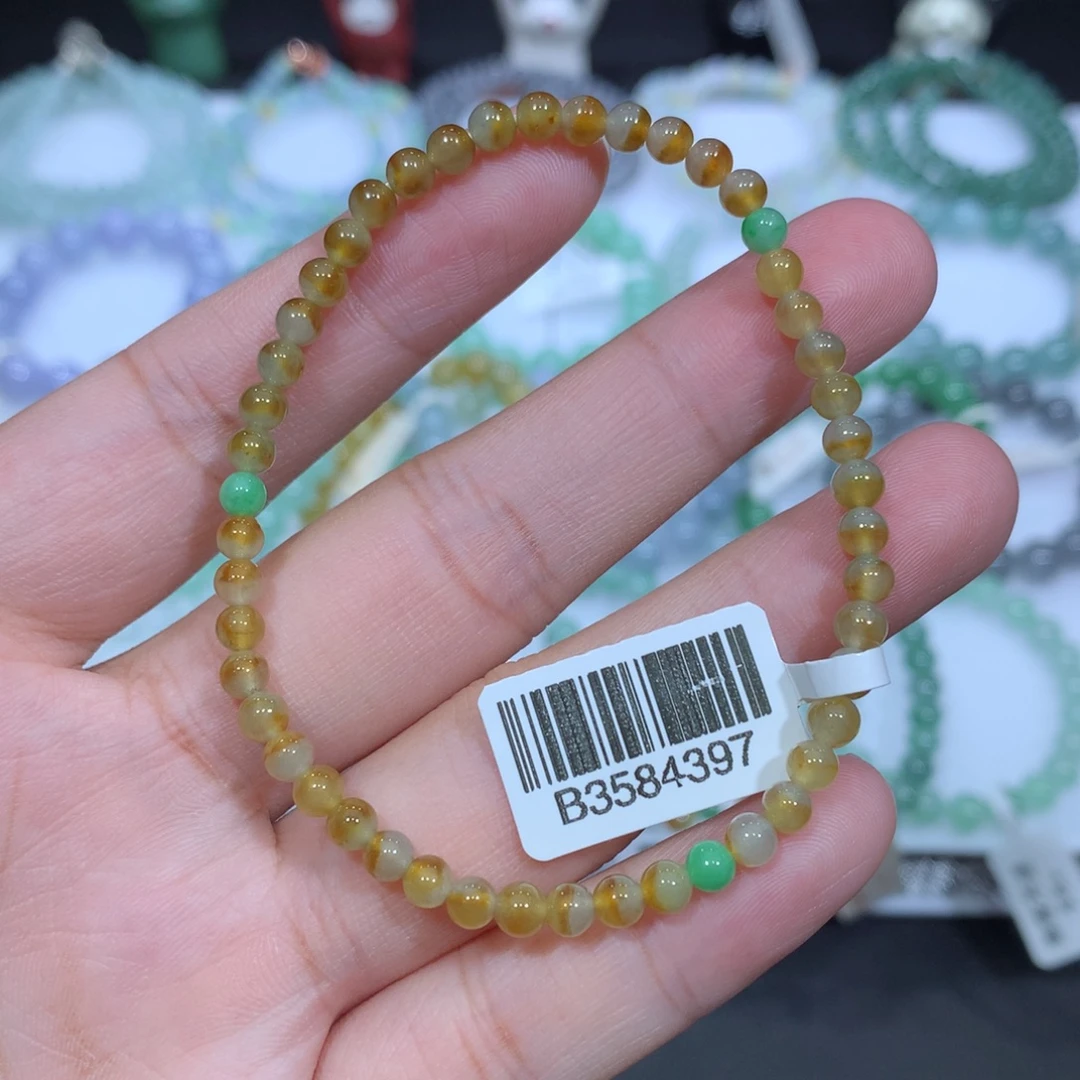 翡翠未镶嵌手串天然