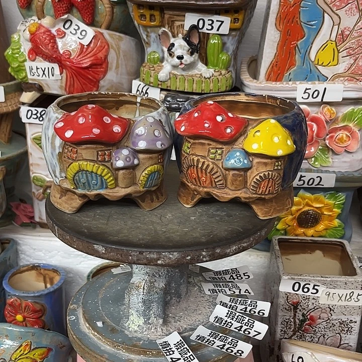 粗陶材质多肉花盆