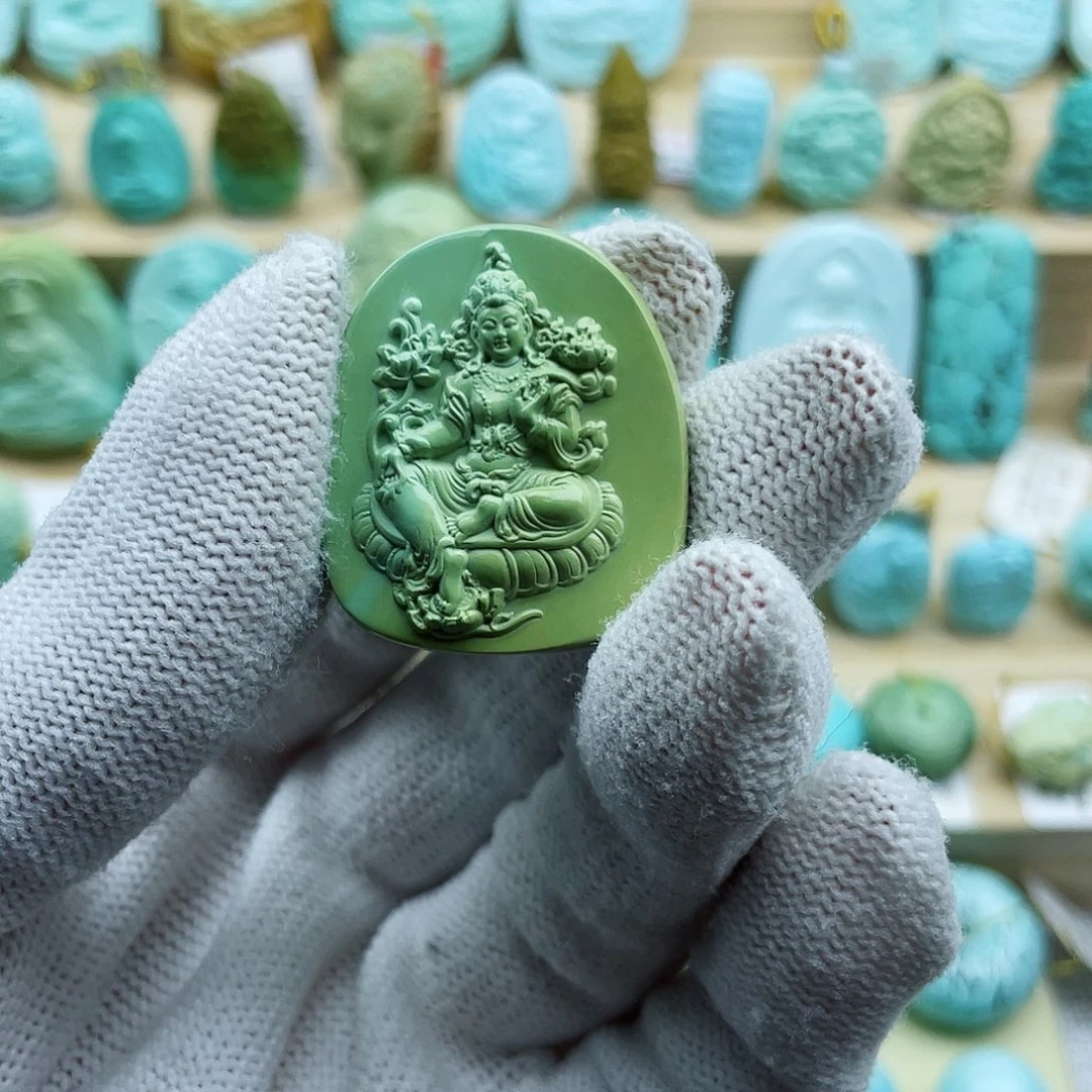 未镶嵌绿松石珠宝奇石