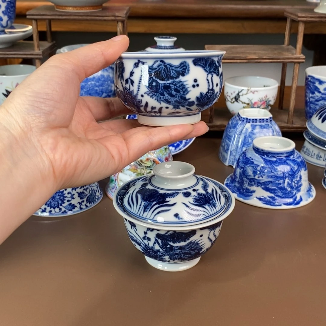 杯切**堂景德镇陶瓷手工手绘